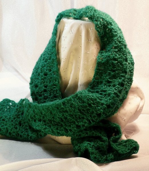 Emerald green scarf